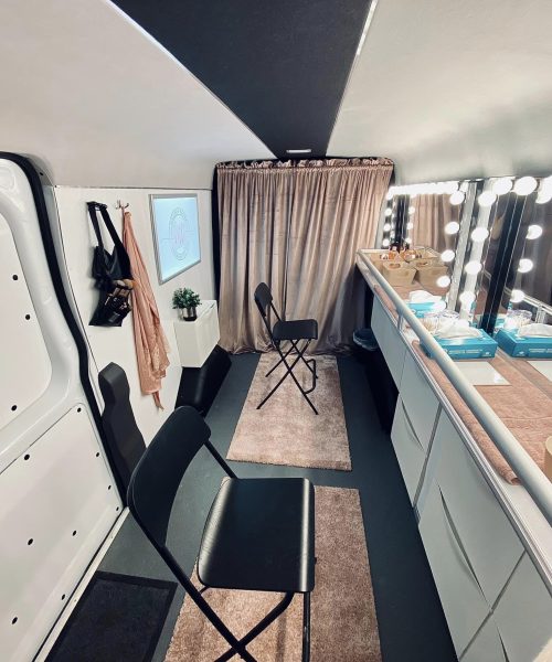 Makeup Truck insida helbild fisheye